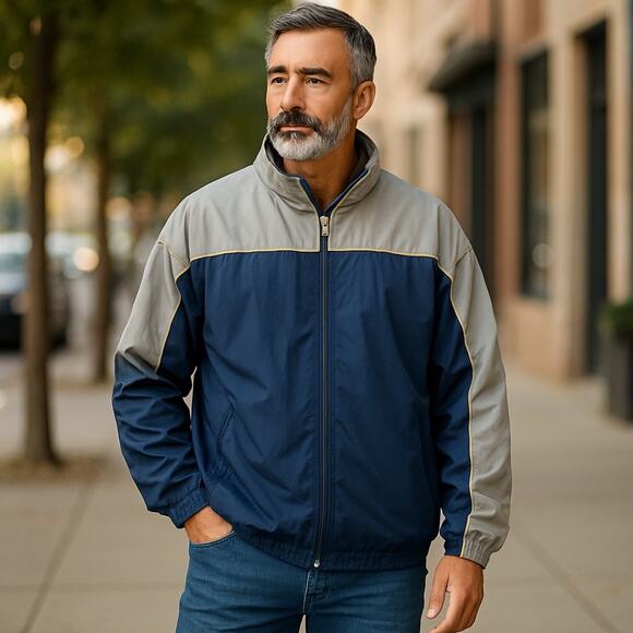 Nike‎ Full Zip Windbreaker with Pockets L (2653) - Picture 1 of 6